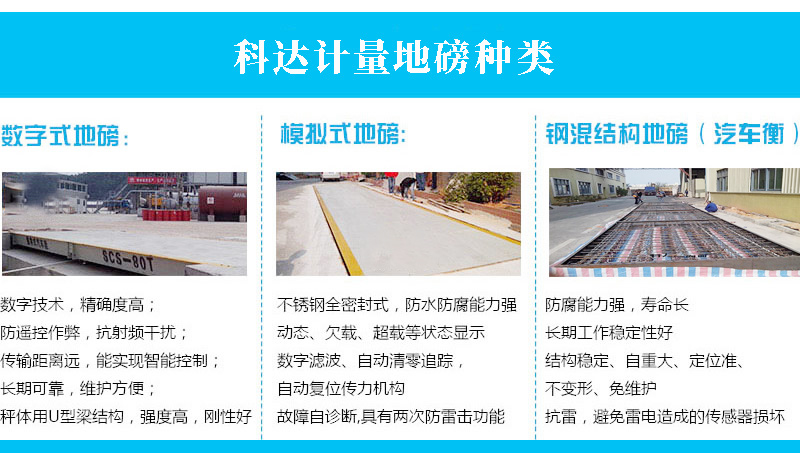 科力達(dá)地磅種類(lèi)